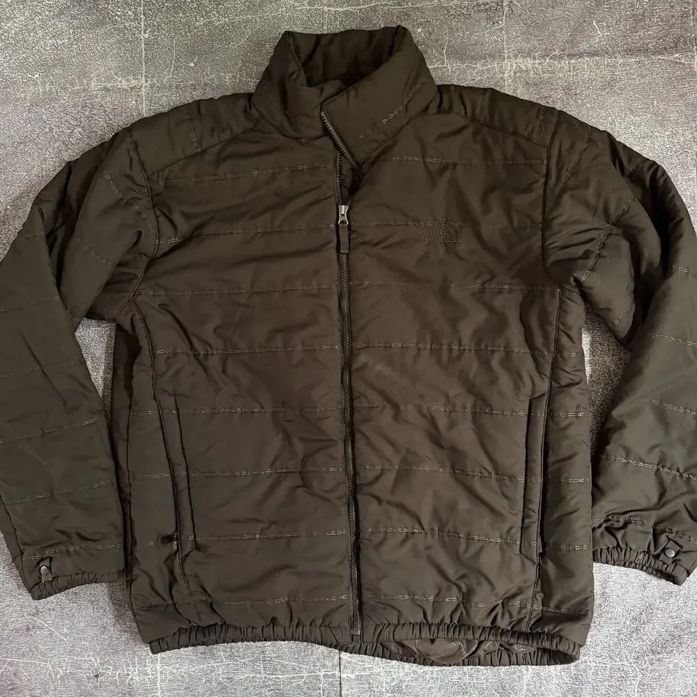 Men's Vintage Y2K The North Face Chocolate Brown Insulated Puffer Jacket Sz XL